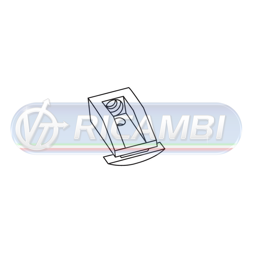 1 - SET GANCI TENDA SCORREVOLI PER BINARIO "Y" PARETE/SOFFITTO  CNF 25PZ