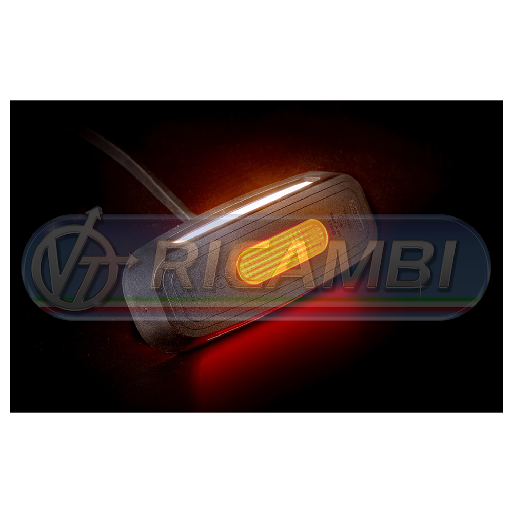 1 - FANALINO INGOMBRO POST. 16 LED 12/24V CORTO S/STAFFA DX/SX