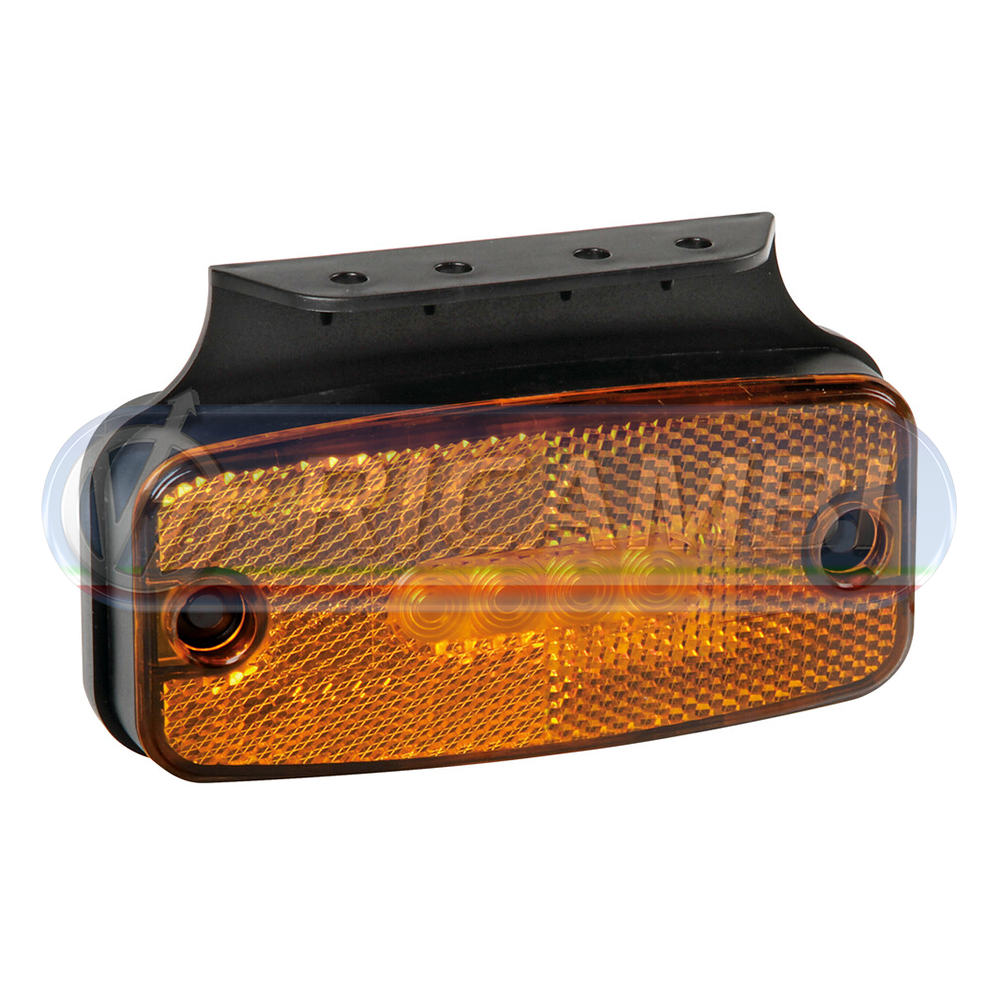 1 - LAMPADA LED LUCE INGOMBRO ARANCIONE A 4 LED 24V