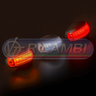 1 - FANALINO INGOMBRO C/VITI 2 LED ROSSO