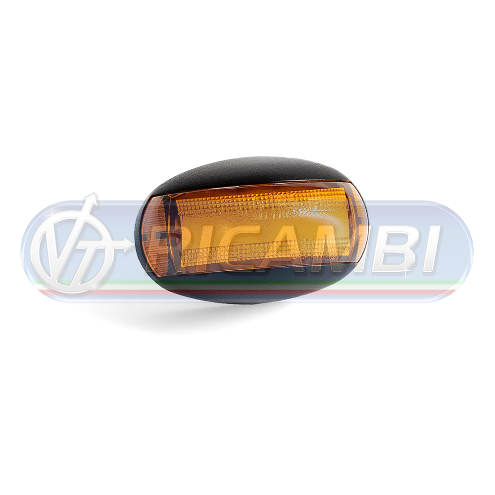 1 - FANALINO INGOMBRO C/VITI 2 LED ARANCIO