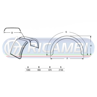 1 - PARAFANGO POST. D/S 660 X 1360 SV 2130