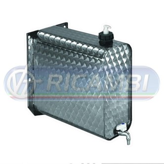 1 - TANICA INOX FIORETTATA 25 LT 17X37X40 C/DISPENSER BAWER