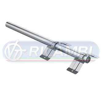 1 - TUBO SOSTEGNO PARAFANGO DIAM.54 L. 750 ZINC. C/STAFFE