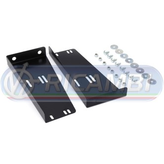 1 - STAFFE SUPP. CASSETTA TERMOPLASTICA 550 mm IN COPPIA