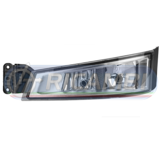 1 - FANALE ANTERIORE FENDINEBBIA 2 LUCI H7 H1 FH 4 SX CROMATO
