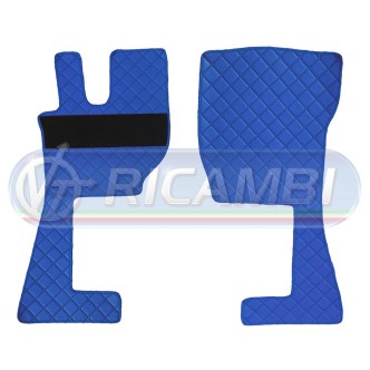1 - TAPPETI VOLVO FH 2/3/4 TRUCKER AZZURRO IN COPPIA