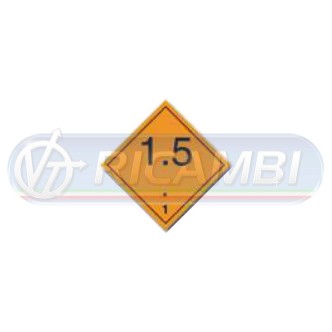 1 - ADESIVO ADR 300X300 CL1.5 SOSTANZE ESPLOSIVE