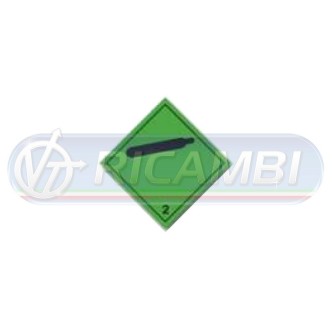 1 - ADESIVO ADR 300X300 CL2.2 GAS NON INFIAMMABILI