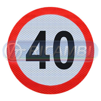 1 - ADESIVO VELOCITA LIMITE 40
