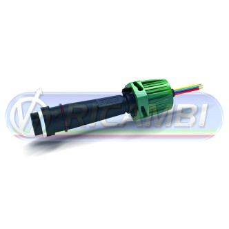 1 - CONNETTORE ELETTRICO 6 PIN FANALE FRISTOM VERDE DX