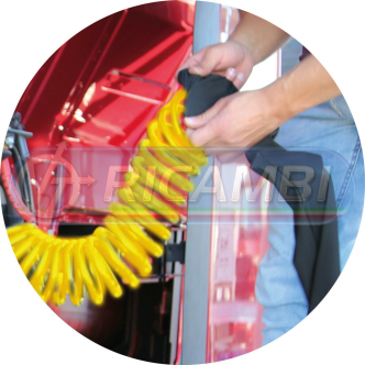 1 - PROTEZIONE ELASTICIZZATA SPIRALI ARIA-ELETTRICHE ROSSA