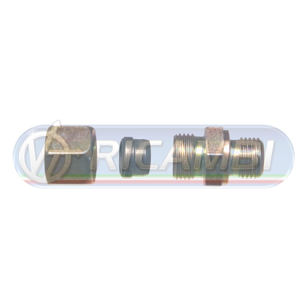 1 - RACCORDO DIRITTO M16x1,5 CILINDRICO DIAM.12