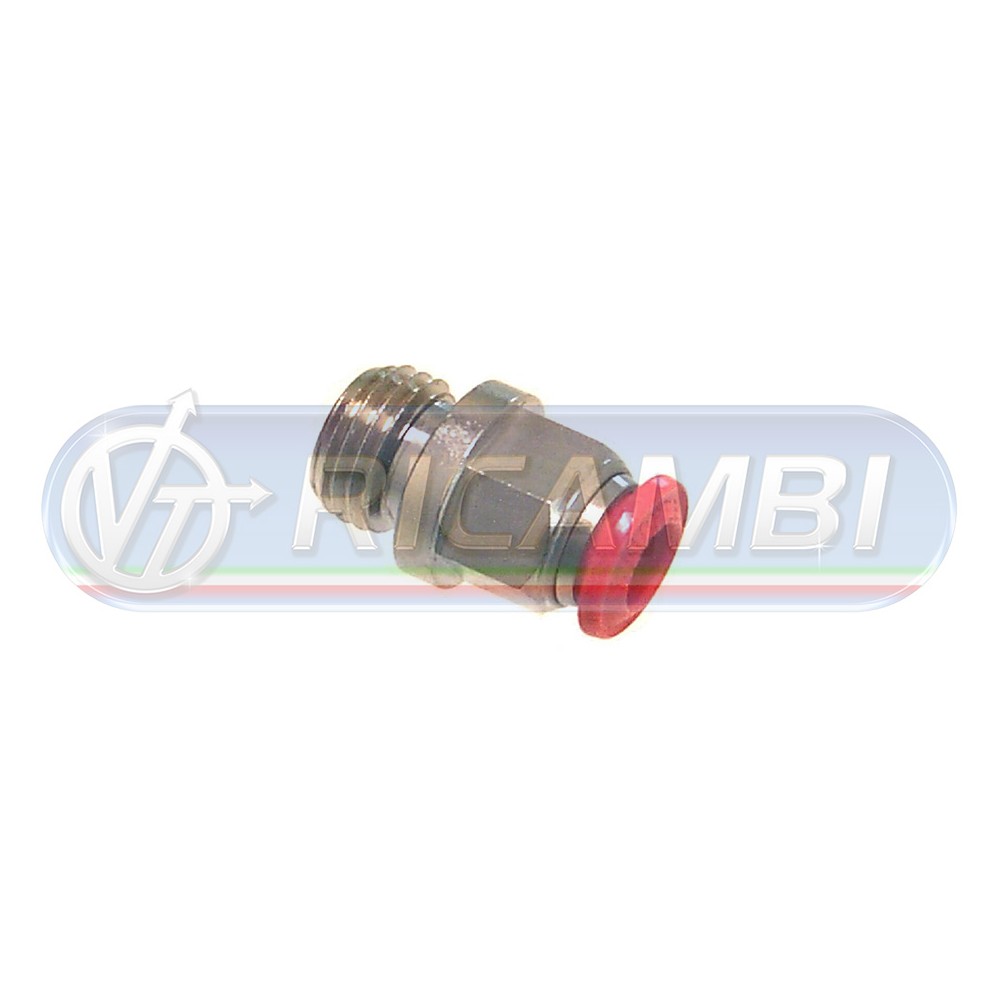 1 - RACCORDO INTERMEDIO RAPIDO DRITTO PLASTICA 1/4M DIAM.6