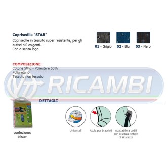 1 - COPRISEDILE MOD CARGO STAR NERO