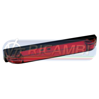 1 - LAMPADA LED LUCE INGOMBRO A 12 LED 24V ROSSA