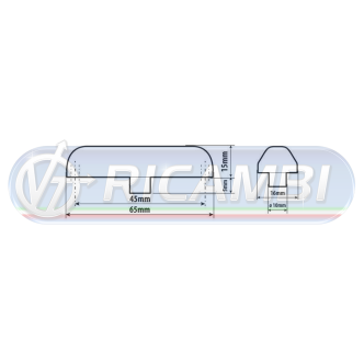 1 - FANALINO INGOMBRO 4 LED BIANCO