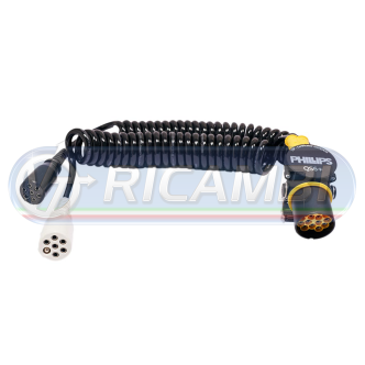 1 - SPIRALE ELETTRICA 1x15 - 2x7 POLI 4 MT RINFORZATA EURO 6