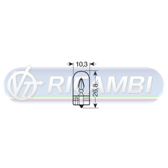 1 - LAMPADINA W5W 24V 5W (T10) OSRAM