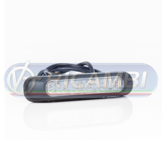 1 - LAMPEGGIANTE LED ARANCIO TIPO LUNGO