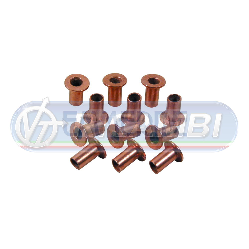 1 - RIVETTI PER FERODI 6,3X19X12 RAME