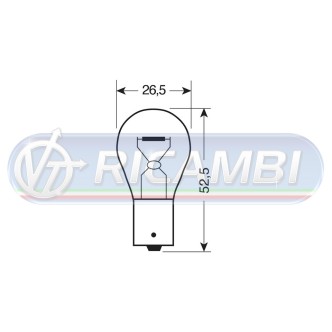 1 - LAMPADINA BA15S 12V 21W