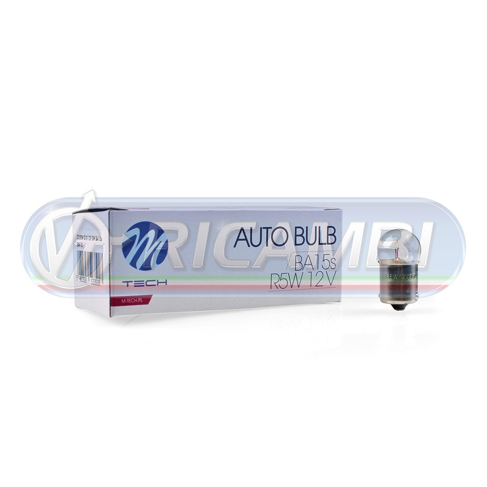 1 - LAMPADINA BA15S 12V 5W