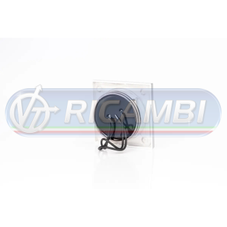 1 - PLAFONIERA A LED QUADRATA 76 MM BIANCA INCASSO