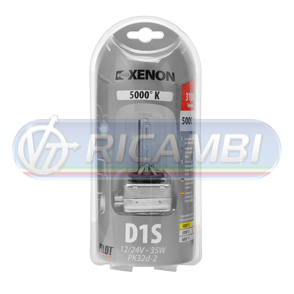 1 - LAMPADA XENON D1S 5000K 35W