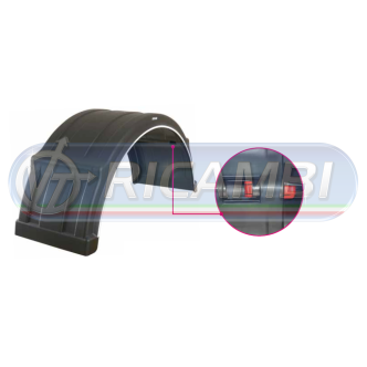 1 - PARAFANGO POST. D/S 460 X 1900 X 1300 ATTACCO RAPIDO B/BIANCO