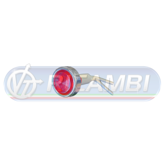 1 - SPIA 12V ROSSA C/CAVETTI 200 mm