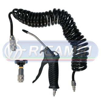 1 - PISTOLA ARIA CABINA C/SPIRALE UNIVERSALE TUBO DIAM. 8 MM