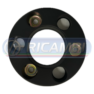 1 - ANELLO PARADADI 6  FORI PLASTICA NERA FORO COLONETTA 19MM