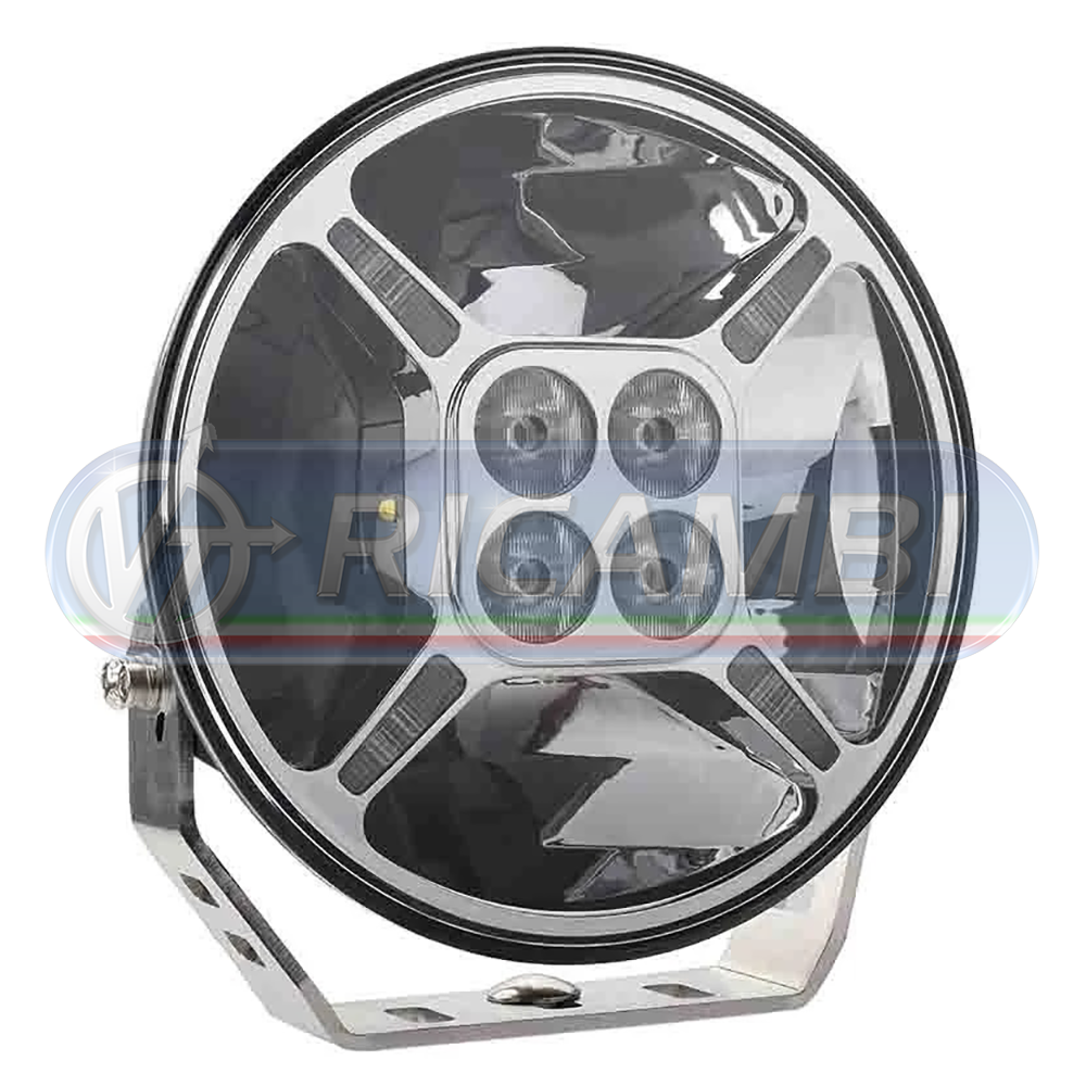 1 - FARETTO LED CROMATO 12000 LUMEN