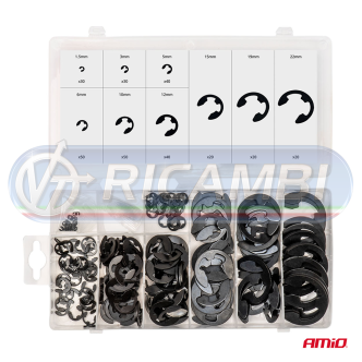 1 - ANELLI ELASTICI IN KIT - TIPO E - 300 PZI