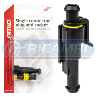 1 - CONNETTORE ELETTRICO 1 PIN M+F