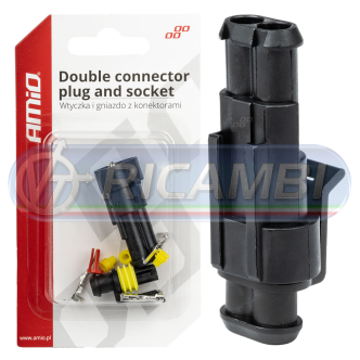 1 - CONNETTORE ELETTRICO 2 PIN M+F