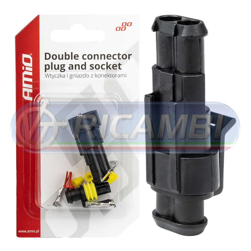 1 - CONNETTORE ELETTRICO 2 PIN M+F