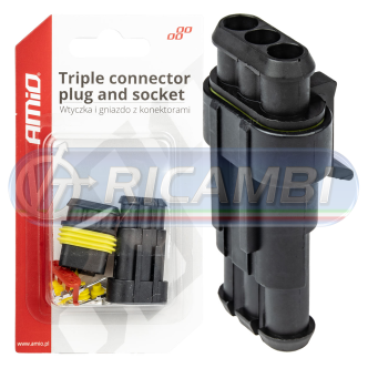 1 - CONNETTORE ELETTRICO 3 PIN M+F