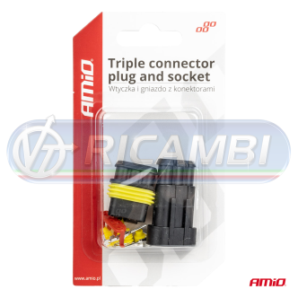 1 - CONNETTORE ELETTRICO 3 PIN M+F