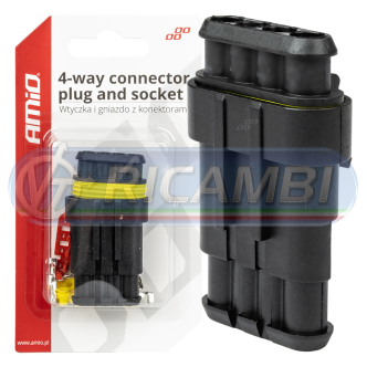 1 - CONNETTORE ELETTRICO 4 PIN M+F