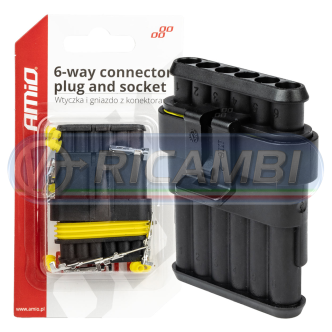 1 - CONNETTORE ELETTRICO 6 PIN M+F