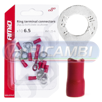 1 - FASTON A OCCHIELLO DIAM.6,5 1,25-6 mm2 10 PZI
