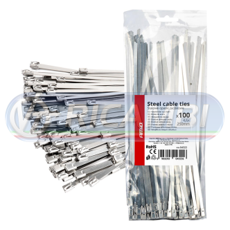 1 - FASCETTA ACCIAIO 100 PZI 4,6 X 250 MM