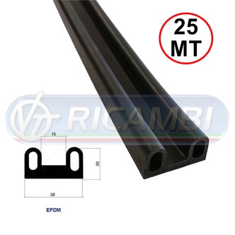 1 - GUARNIZIONE SPONDA POST. EPDM ROTOLO DA 25 MT