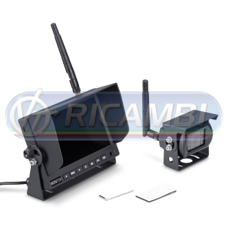 1 - KIT RETROCAMERA WIRELESS C/ MONITOR 7"