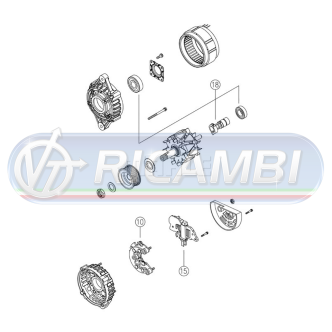 2 - ALTERNATORE 24 V 110A FH 3 FM 3 787 MAHLE