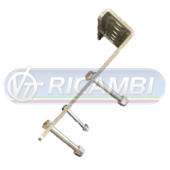 2 - SUPPORTO ZINCATO PER FERMAPORTA STOPPER 190X150X40