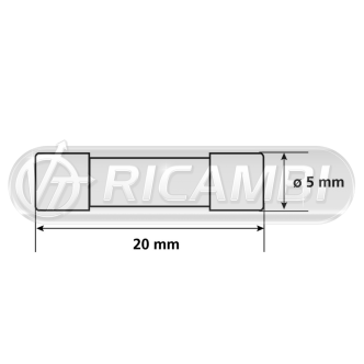 2 - KIT 10PZ FUSIBILI IN VETRO DA 1A/6,3A - TIPO CORTO