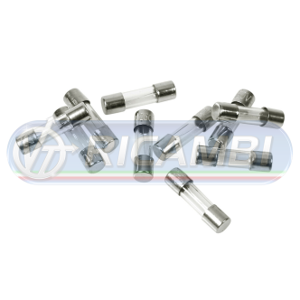2 - KIT 10PZ FUSIBILI IN VETRO DA 1A/6,3A - TIPO CORTO